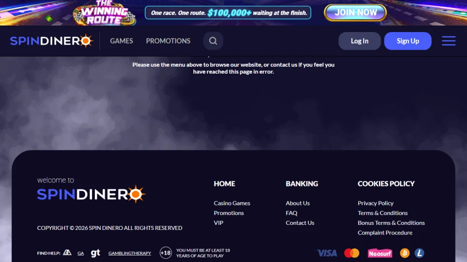 SpinDinero Casino Login