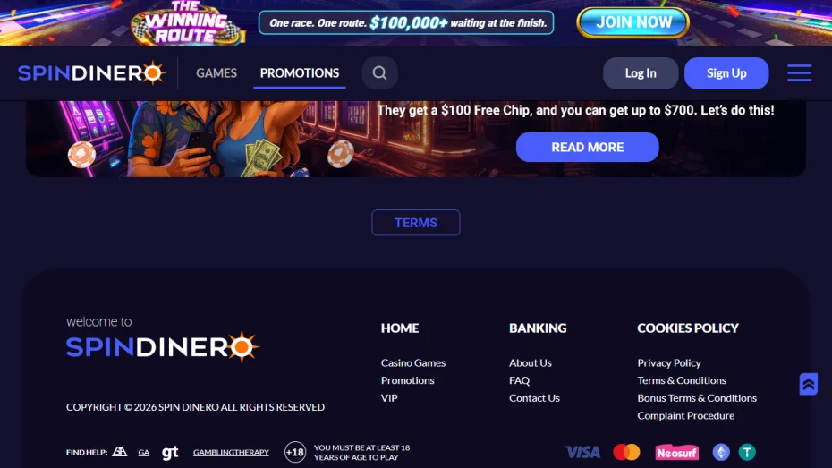 SpinDinero Casino No Deposit Bonus